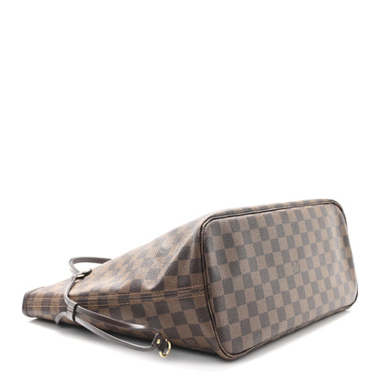 Louis Vuitton Damier Ebene Neo Neverfull MM Rose Ballerine 5 of 12