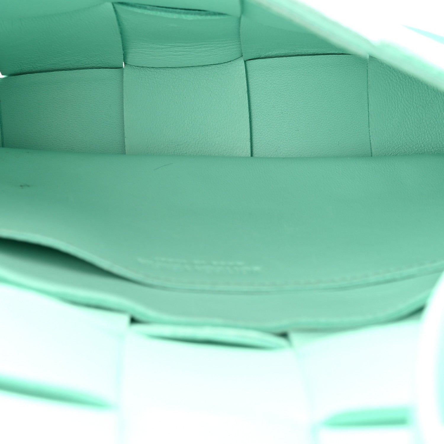 Bottega Veneta Lambskin Maxi Intrecciato Small Cassette Crossbody Bag Celadon 5 of 11