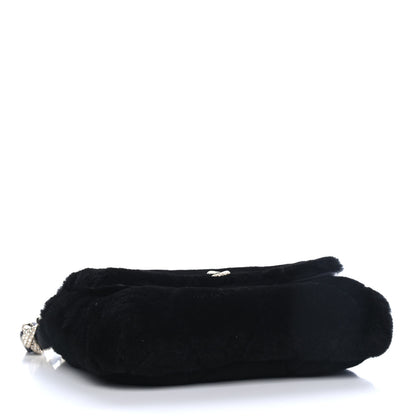 Chanel Shearling Lambskin Crystal Strass Flap Black 3 of 4