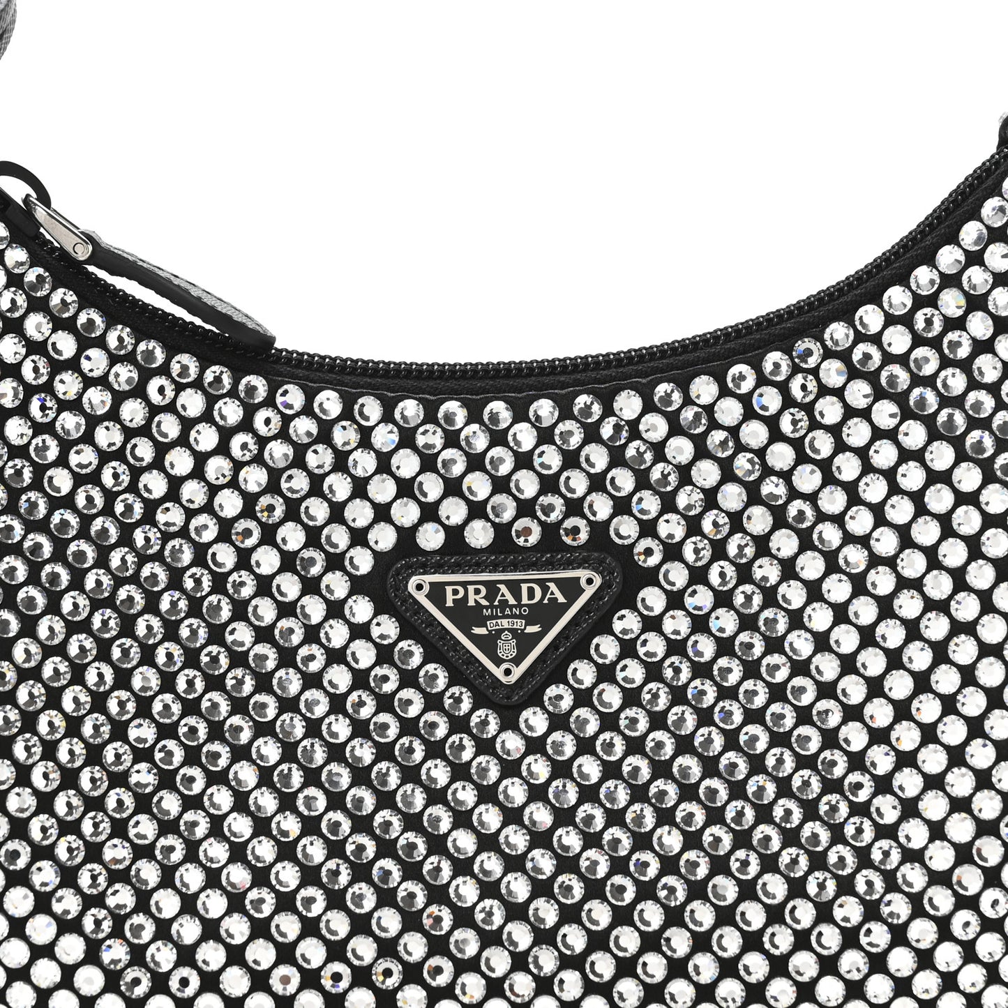 Satin Crystal Mini Re-Edition 2000 Bag Cristal
