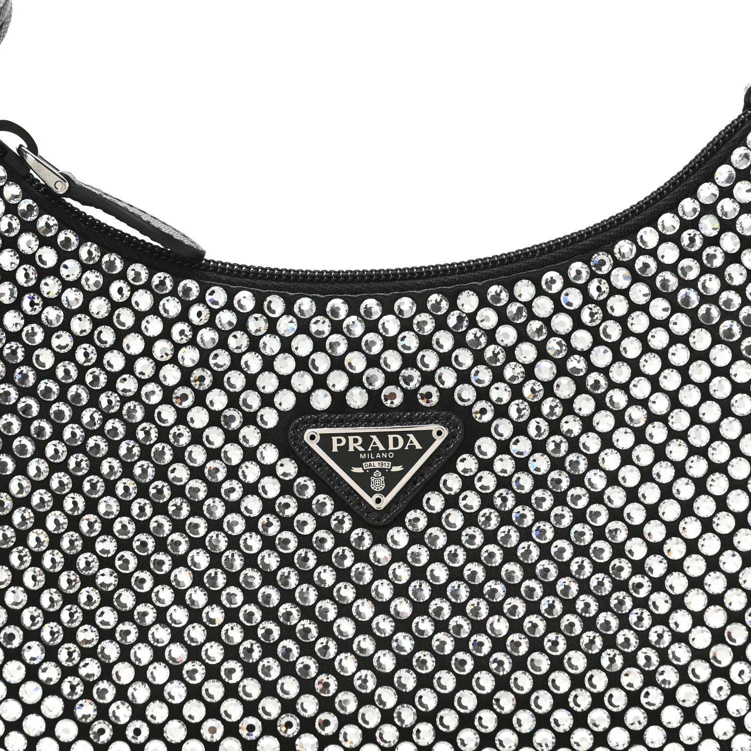 Prada Satin Crystal Mini Re-Edition 2000 Bag Cristal 8 of 11