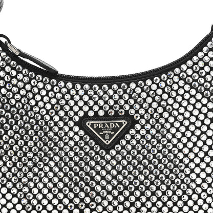 Prada Satin Crystal Mini Re-Edition 2000 Bag Cristal 8 of 11