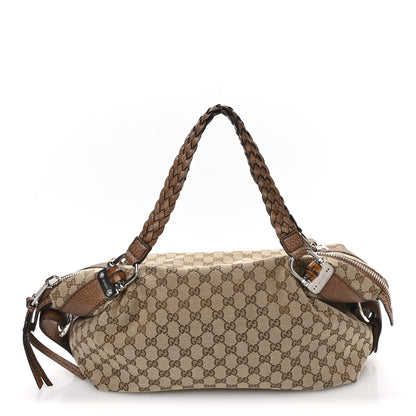 Gucci Monogram Bamboo Bar Medium Tote Brown 1 of 11
