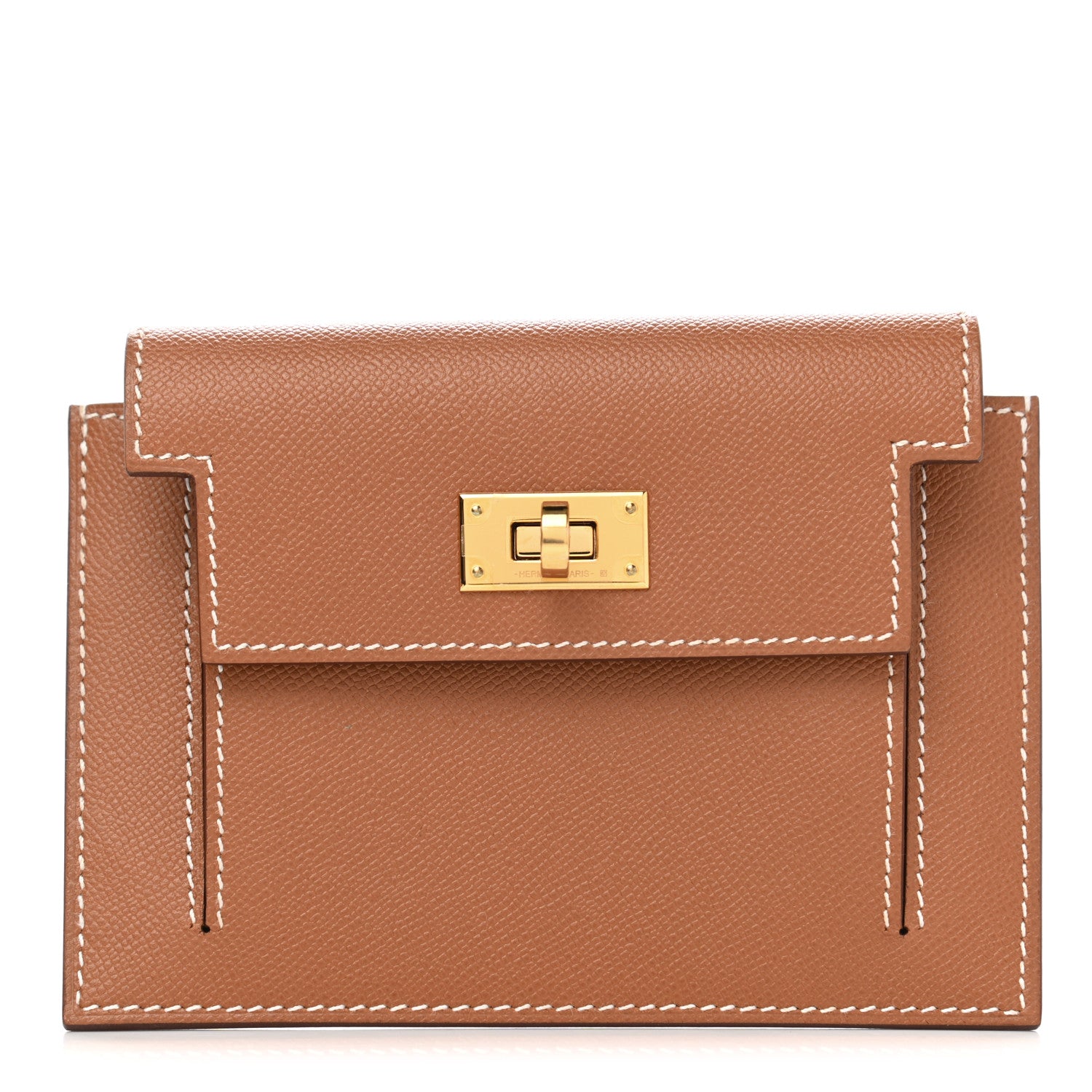 Hermes Epsom Kelly Pocket Compact Wallet Gold 1 of 8