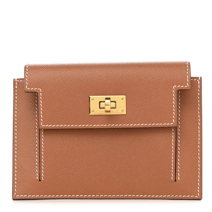 Hermes Epsom Kelly Pocket Compact Wallet Gold 1 of 8
