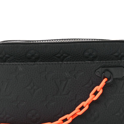 Louis Vuitton Taurillon Monogram Uniformes Solar Ray Soft Pochette Volga Belt Bag Black 8 of 10