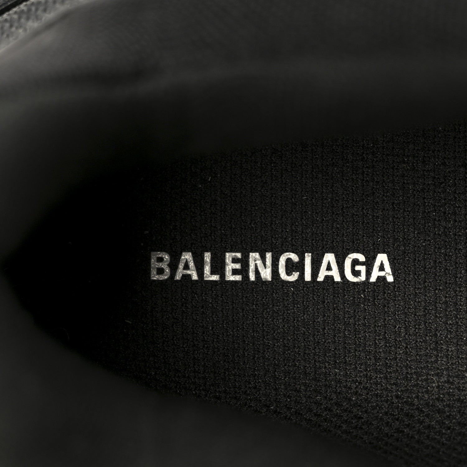 Balenciaga Fabric Mesh Womens Triple S Sneakers 39 Black 8 of 10