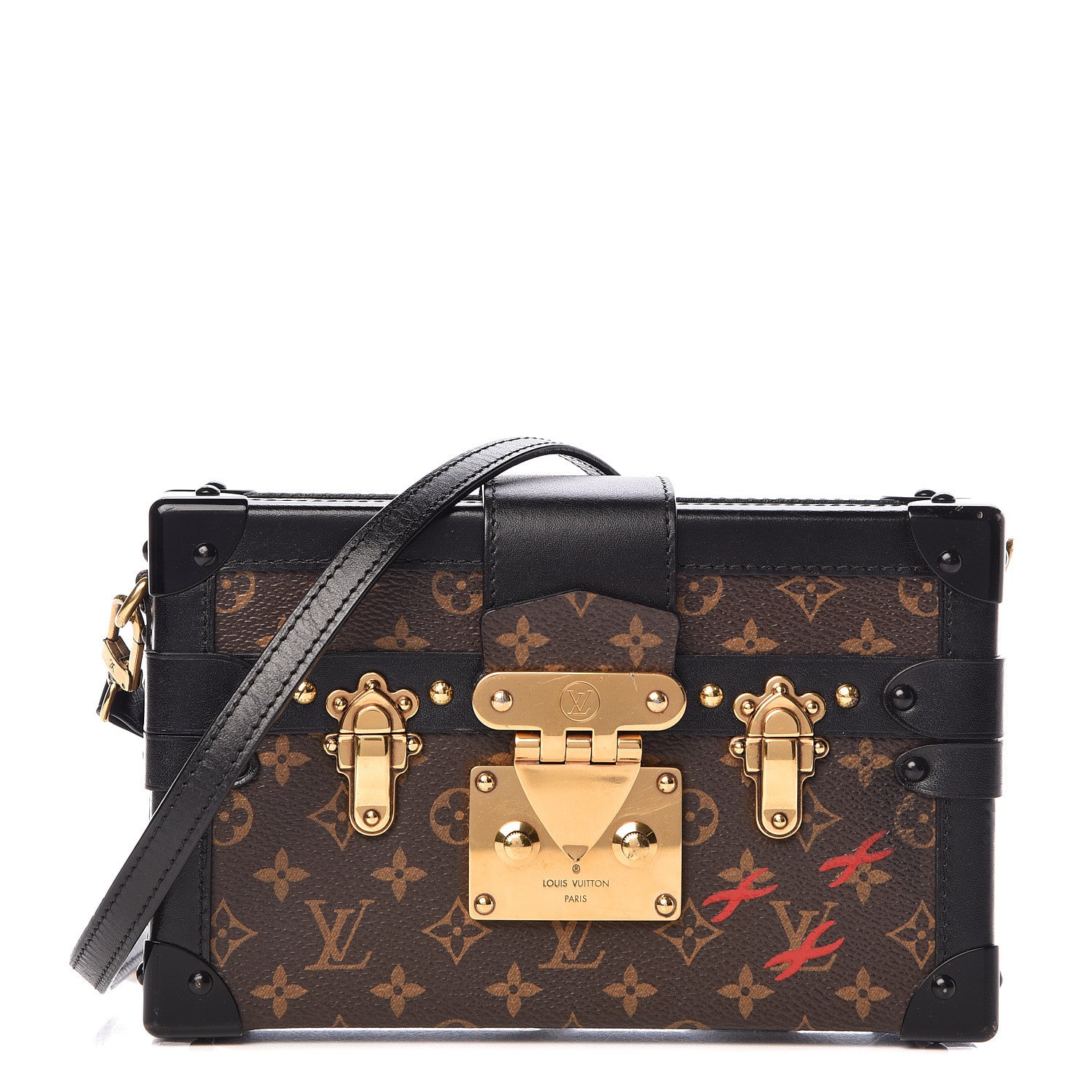 Louis Vuitton Monogram Petite Malle Black 1 of 17