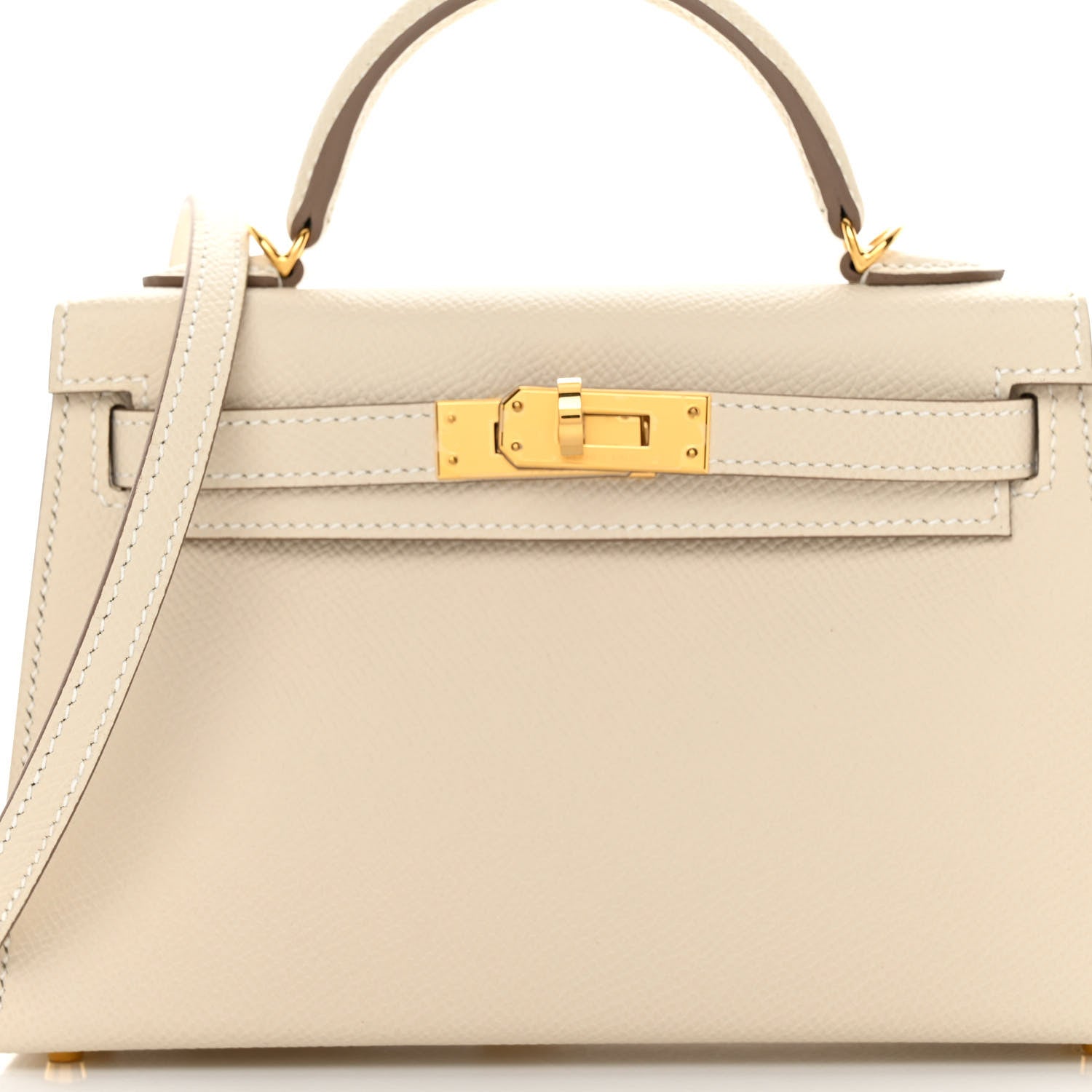 Hermes Epsom Mini Kelly Sellier 20 Craie 7 of 10