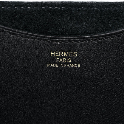 Hermes Taurillon Clemence Swift In-The-Loop 18 Bag Black 6 of 10