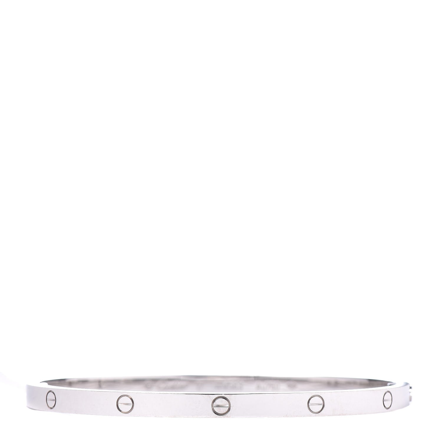 Cartier 18K White Gold Small LOVE Bracelet 17 1 of 4