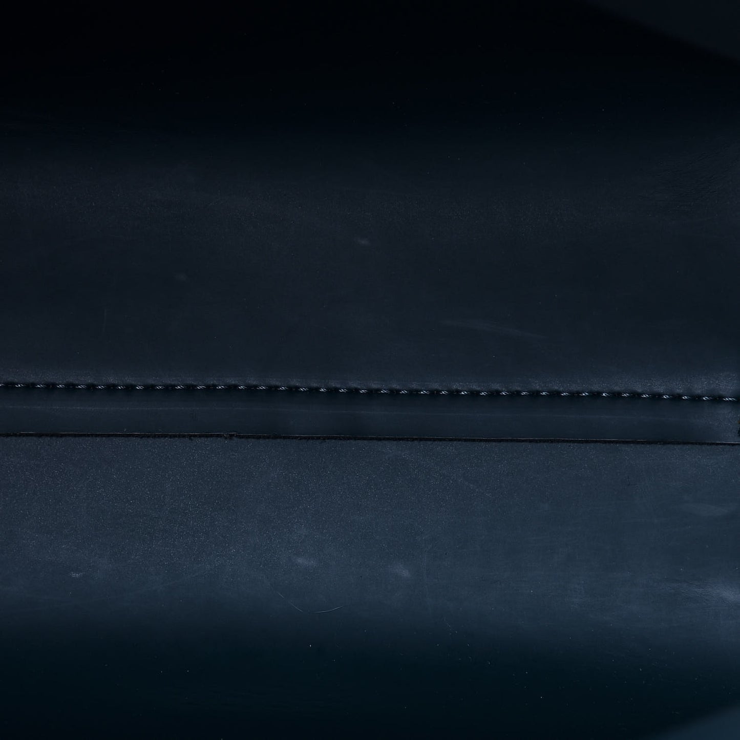 Calfskin North South Tote Navy