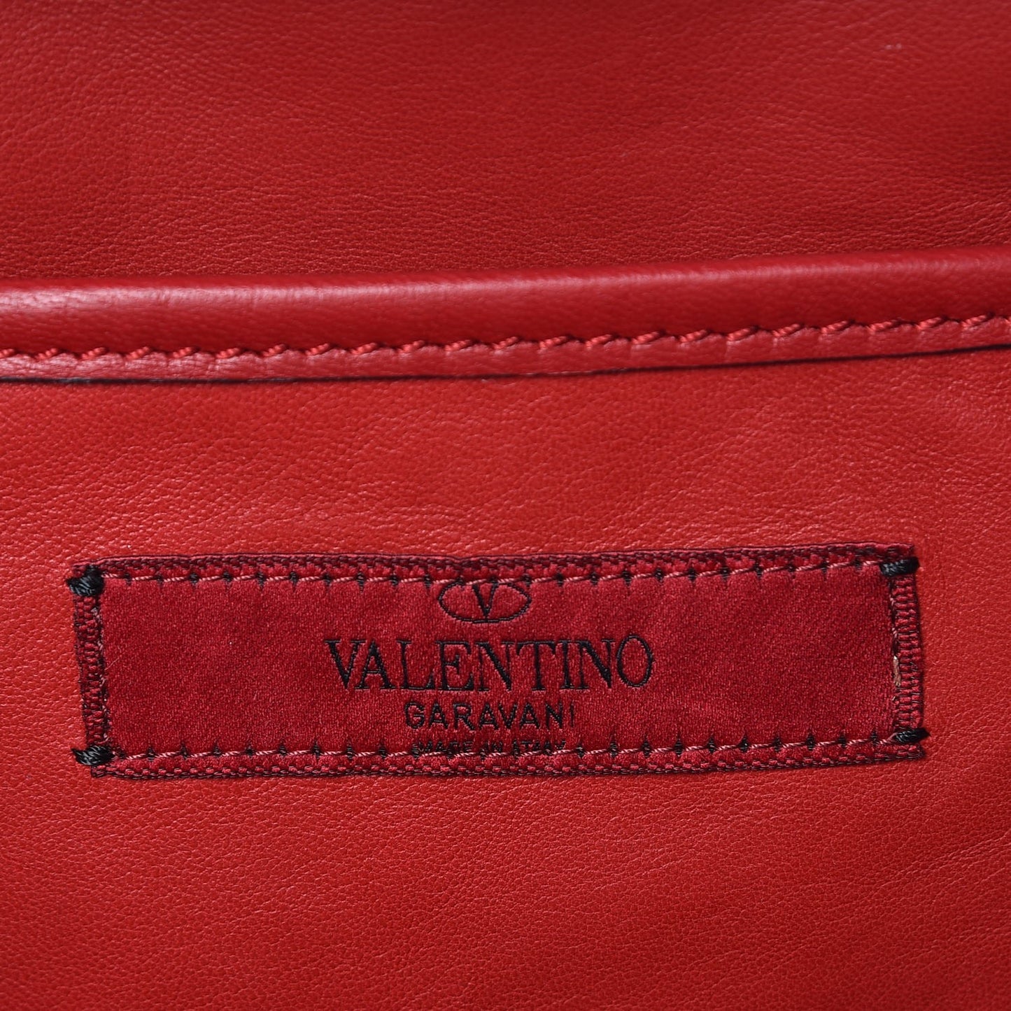 Nappa Rockstud Spike Double Zip Camera Crossbody Bag Rosso Valentino