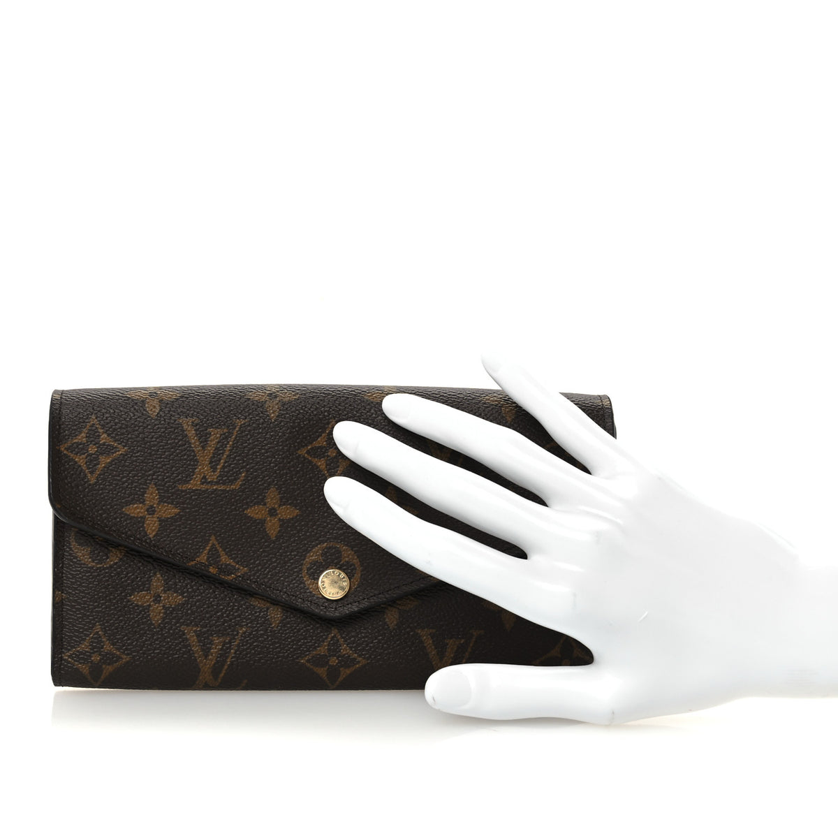 Louis Vuitton Monogram Sarah Wallet NM Coquelicot 2 of 8