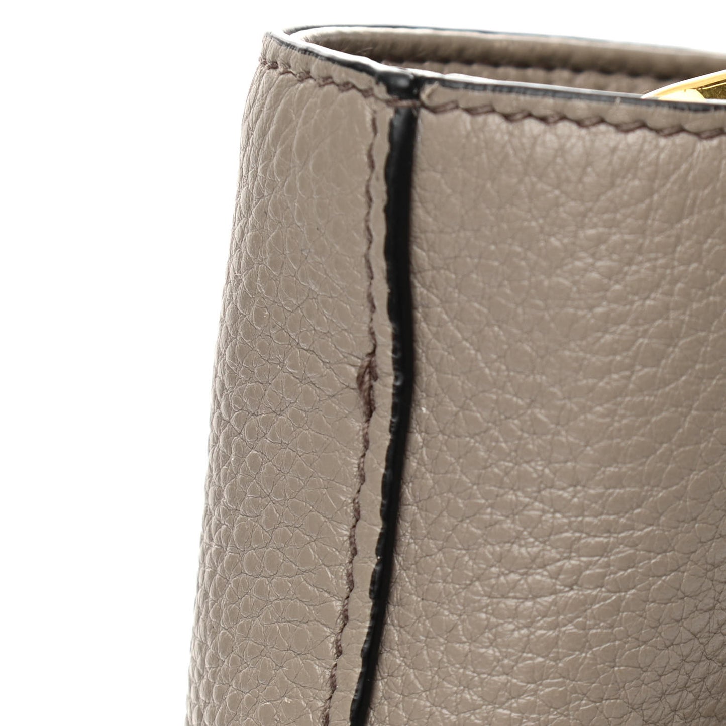 Vitello Daino Zippered Tote Argilla