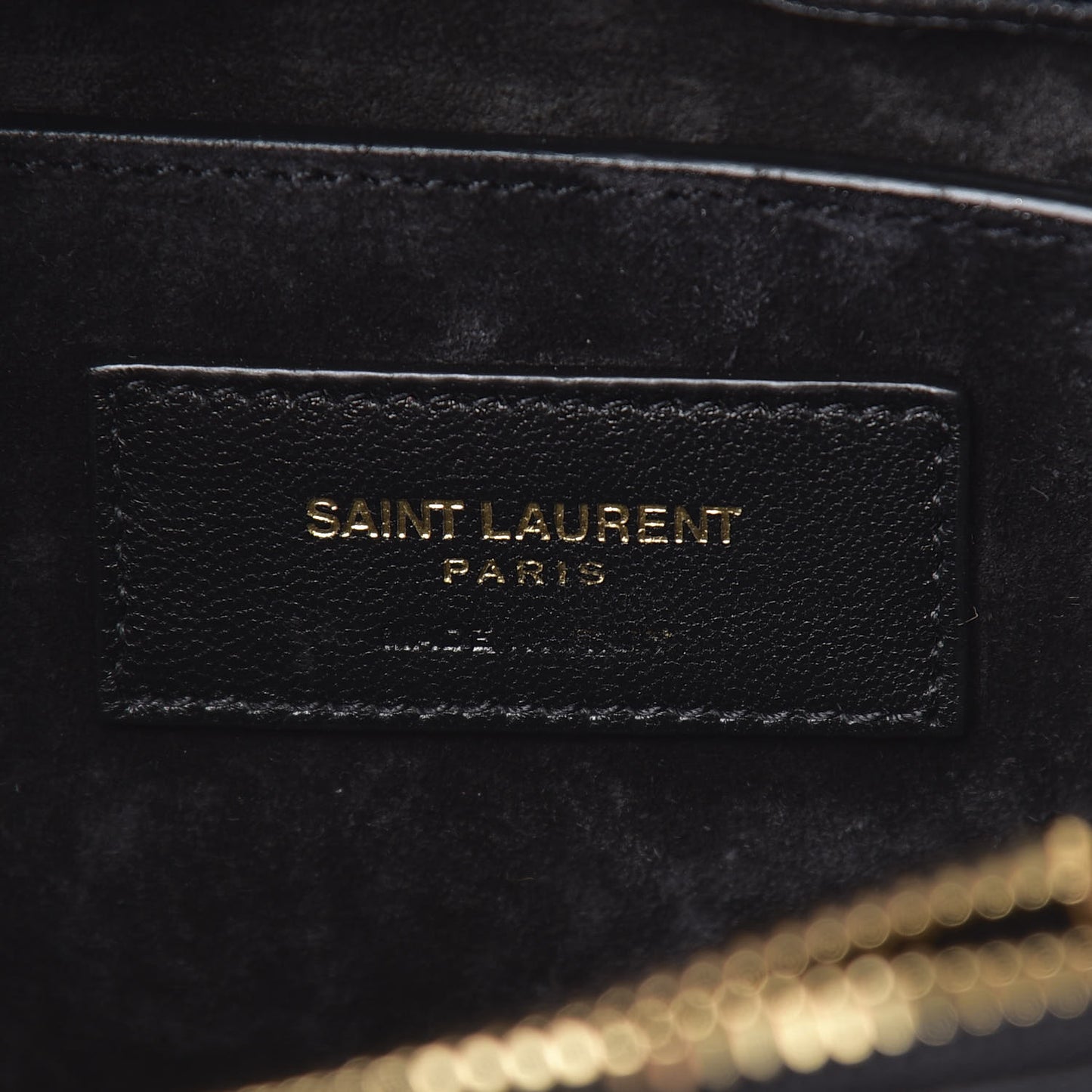 Metallic Calfskin Y Quilted Small Loulou Monogram Chain Satchel Platino