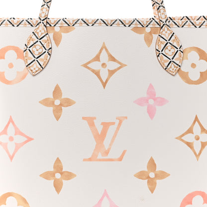 Louis Vuitton Monogram Giant By The Pool 2.0 Neverfull MM Beige 7 of 9