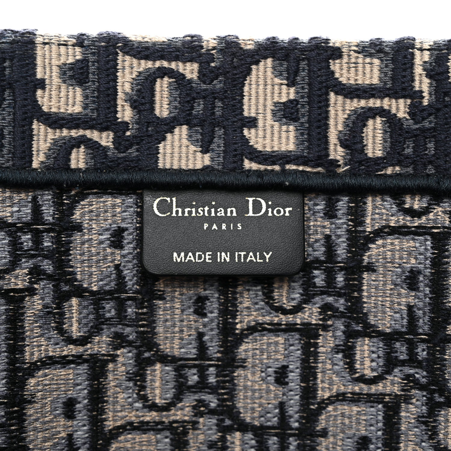 Christian Dior Oblique Large Book Tote Blue Multicolor 6 of 13