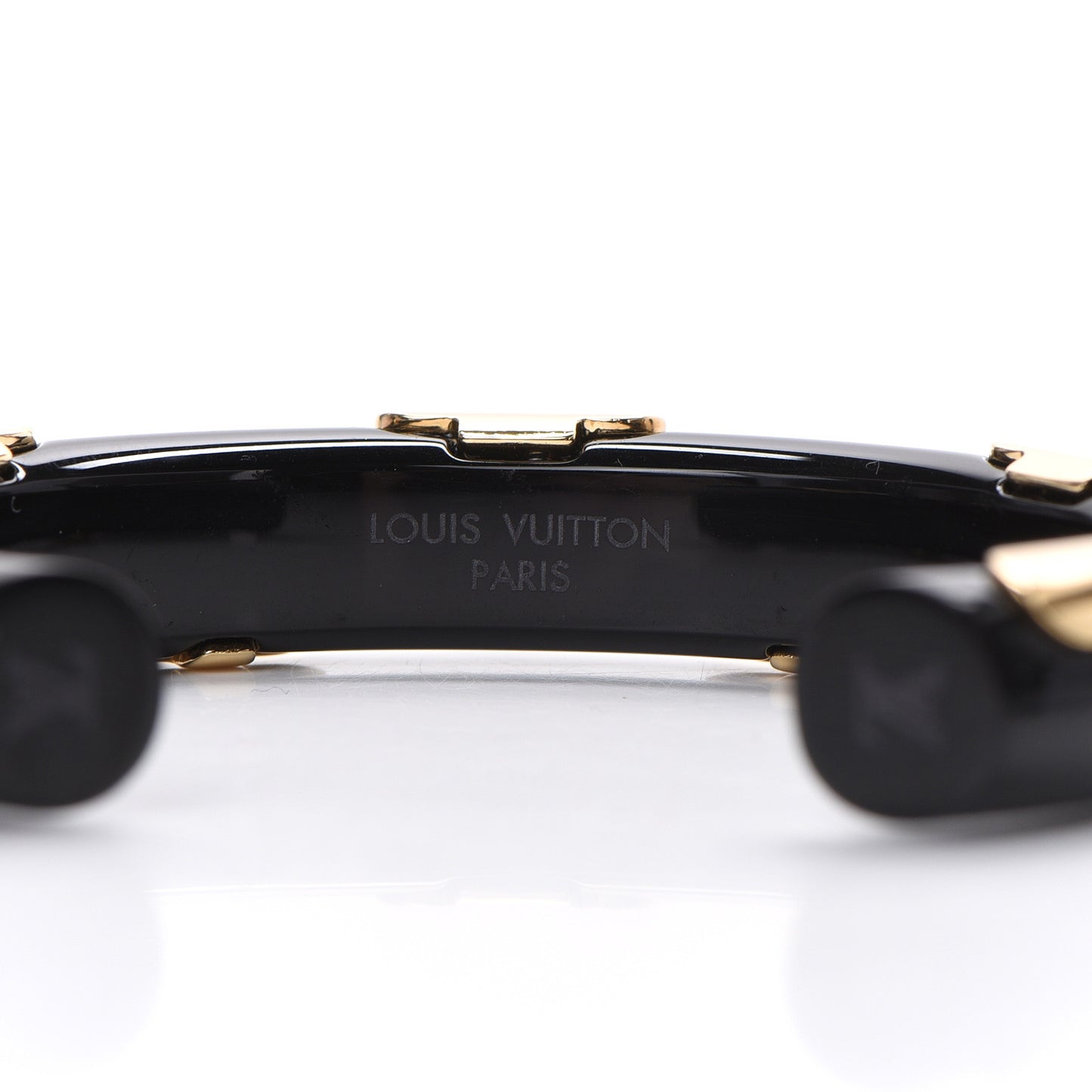Resin Daily Monogram Bracelet S Black