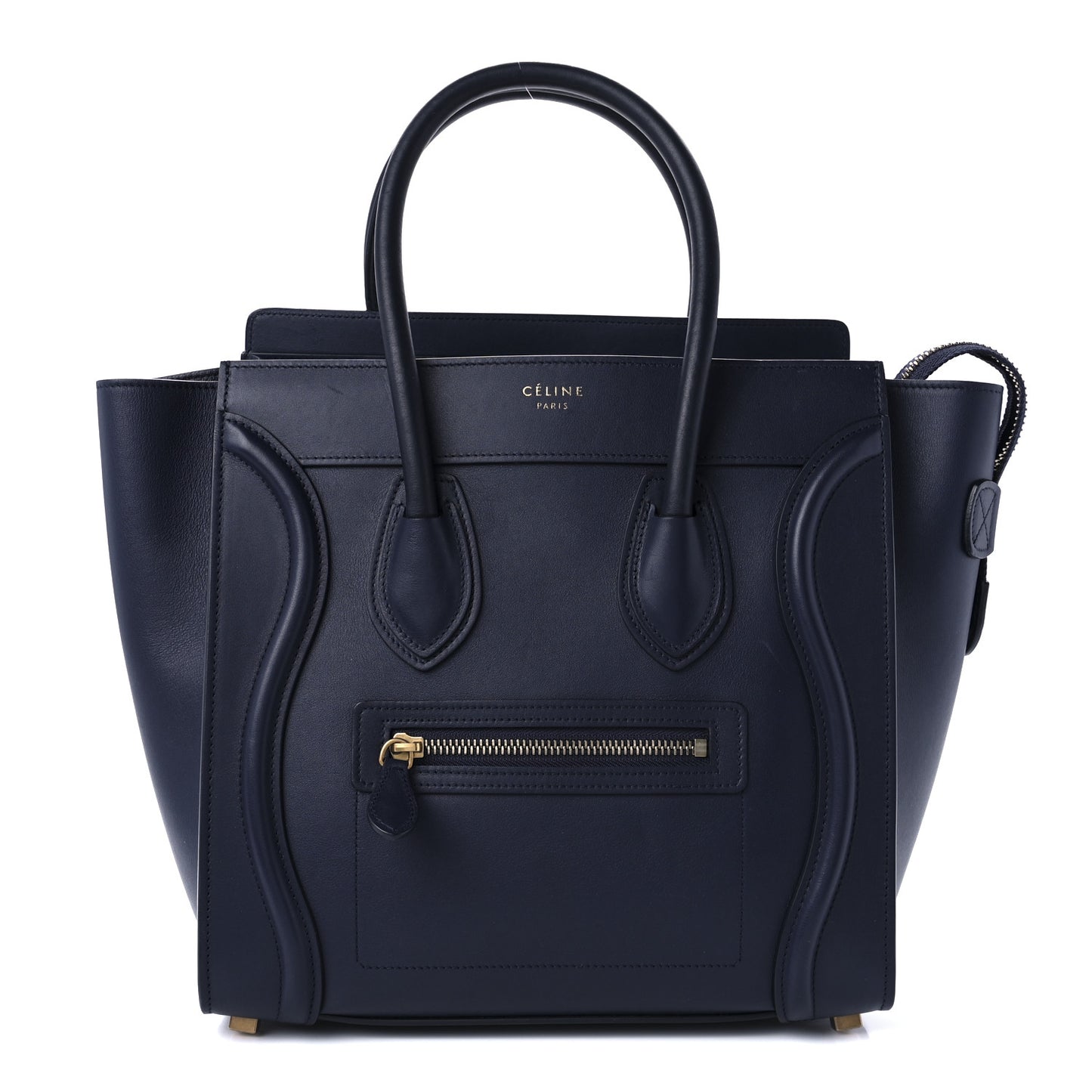 Smooth Calfskin Micro Luggage Navy Blue