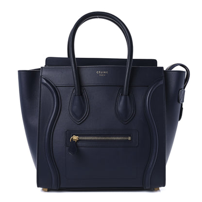Celine Smooth Calfskin Micro Luggage Navy Blue 1 of 11
