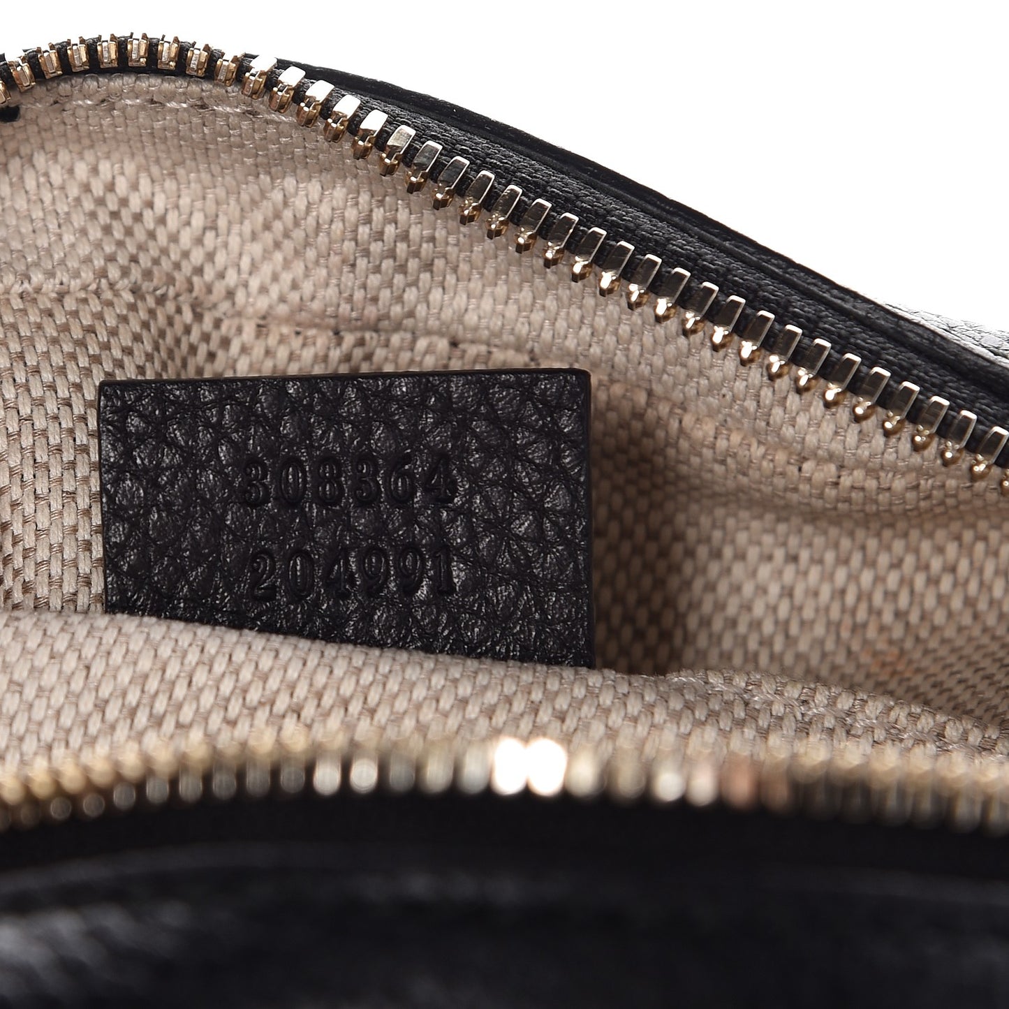 Pebbled Calfskin Small Soho Disco Bag Black