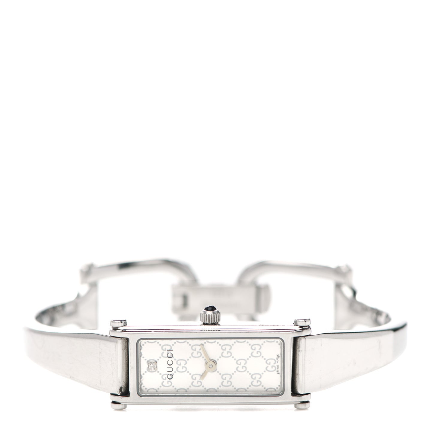 Stainless Steel Diamond 12mm 1500L Horsebit Quartz Watch