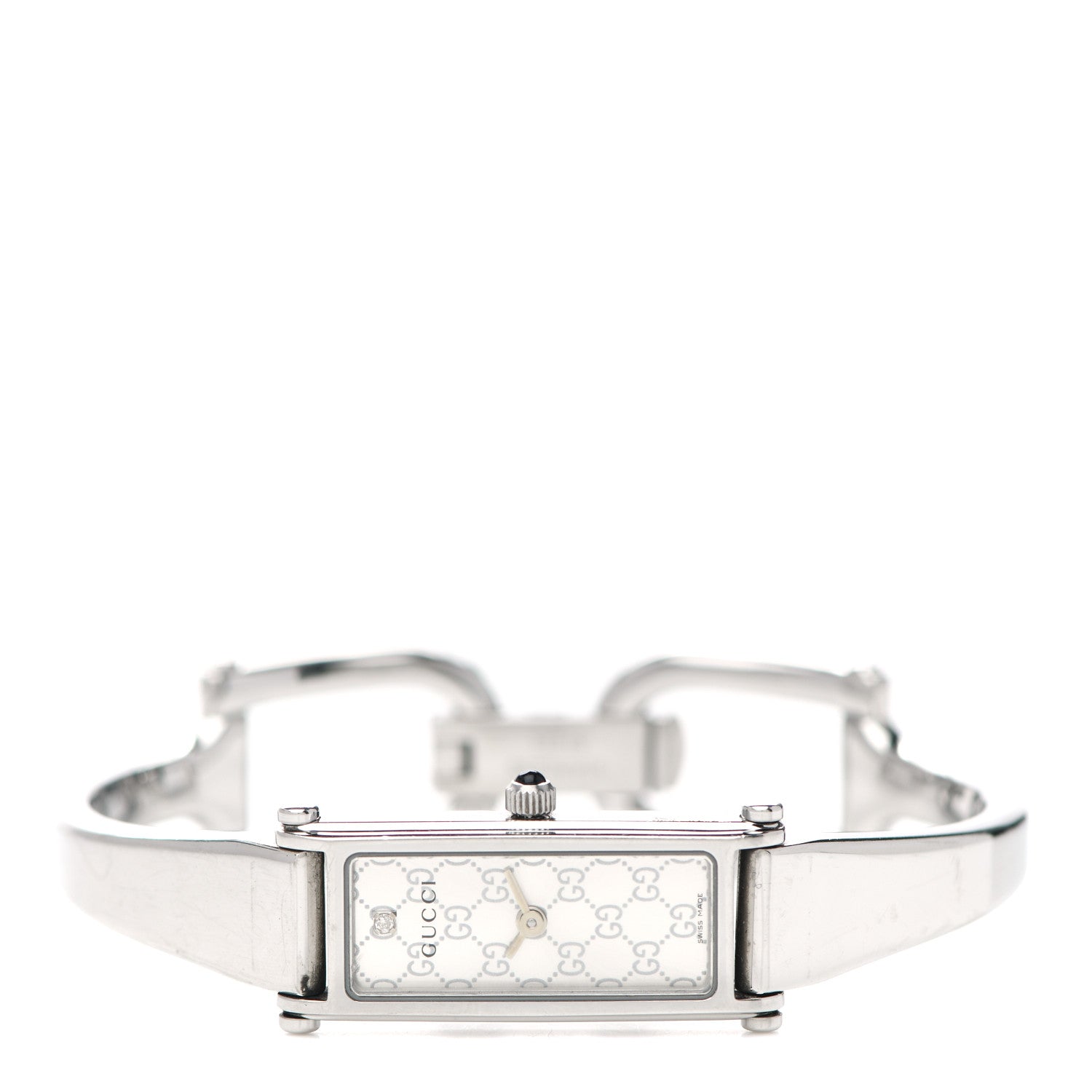 Gucci Stainless Steel Diamond 12mm 1500L Horsebit Quartz Watch 2 of 5