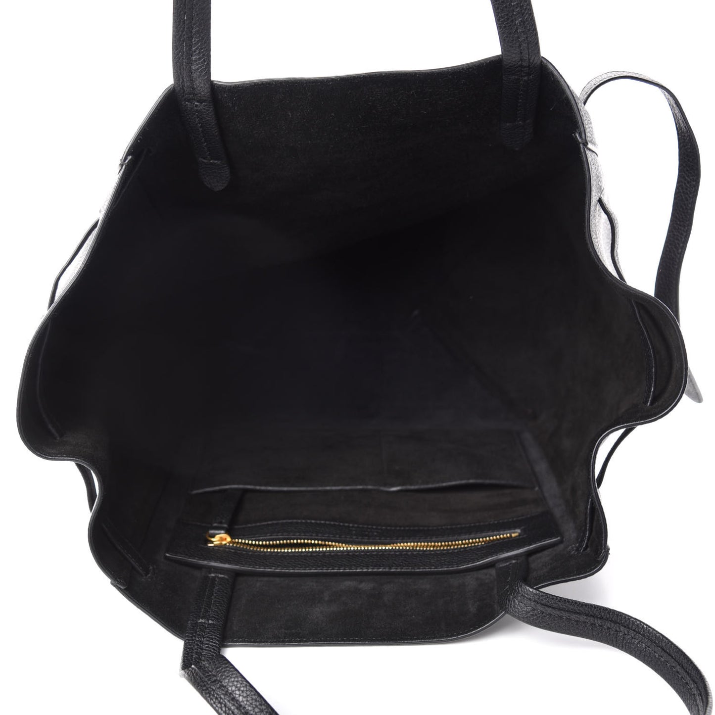 Soft Grained Calfskin Small Belt Cabas Phantom Black