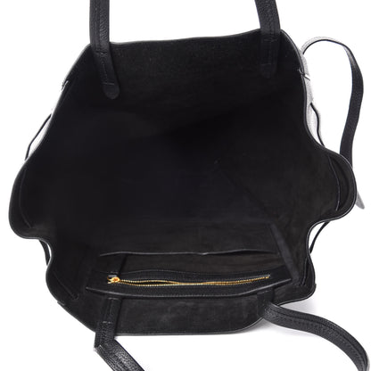 Celine Soft Grained Calfskin Small Belt Cabas Phantom Black 5 of 10