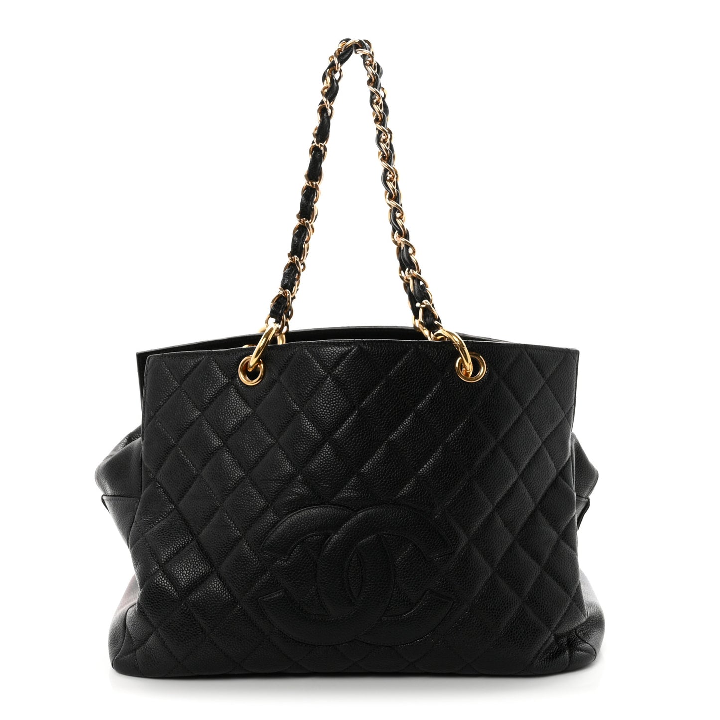 Caviar Quilted Grand Timeless Tote GTT Black