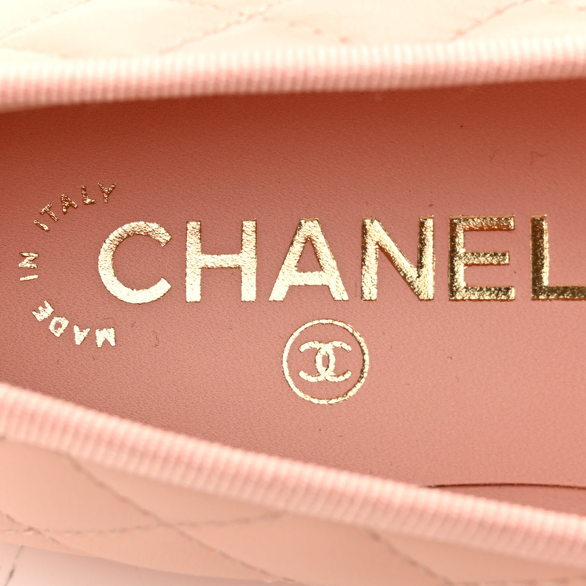 Chanel Lambskin Quilted CC Cap Toe Ballerina Flats 39 Light Pink 7 of 10
