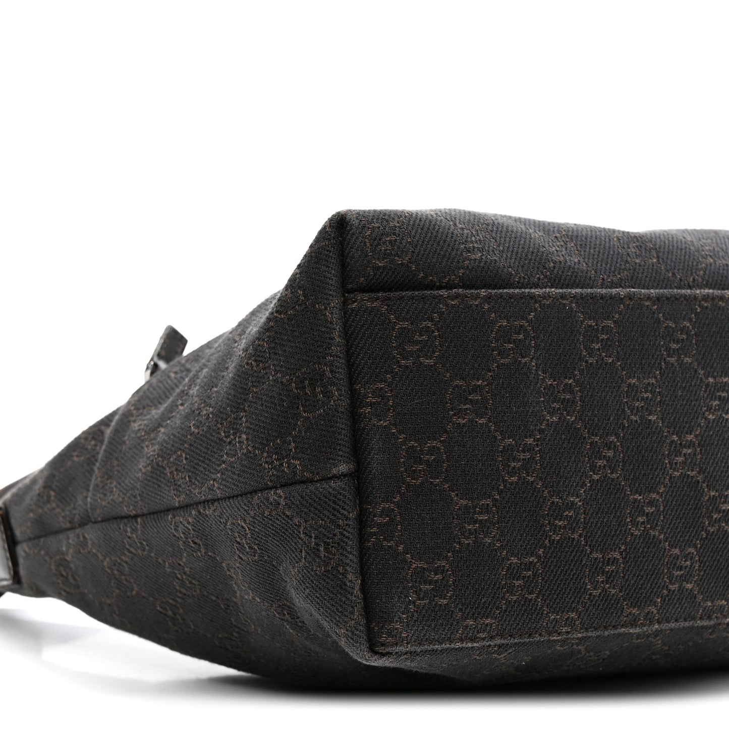 Denim Monogram Small Hobo Dark Brown