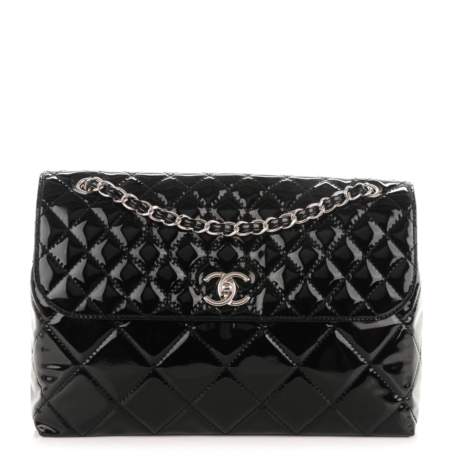 Chanel Vinyl Quilted In the Business Flap Bag Black 1 of 9
