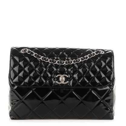 Chanel Vinyl Quilted In the Business Flap Bag Black 1 of 9