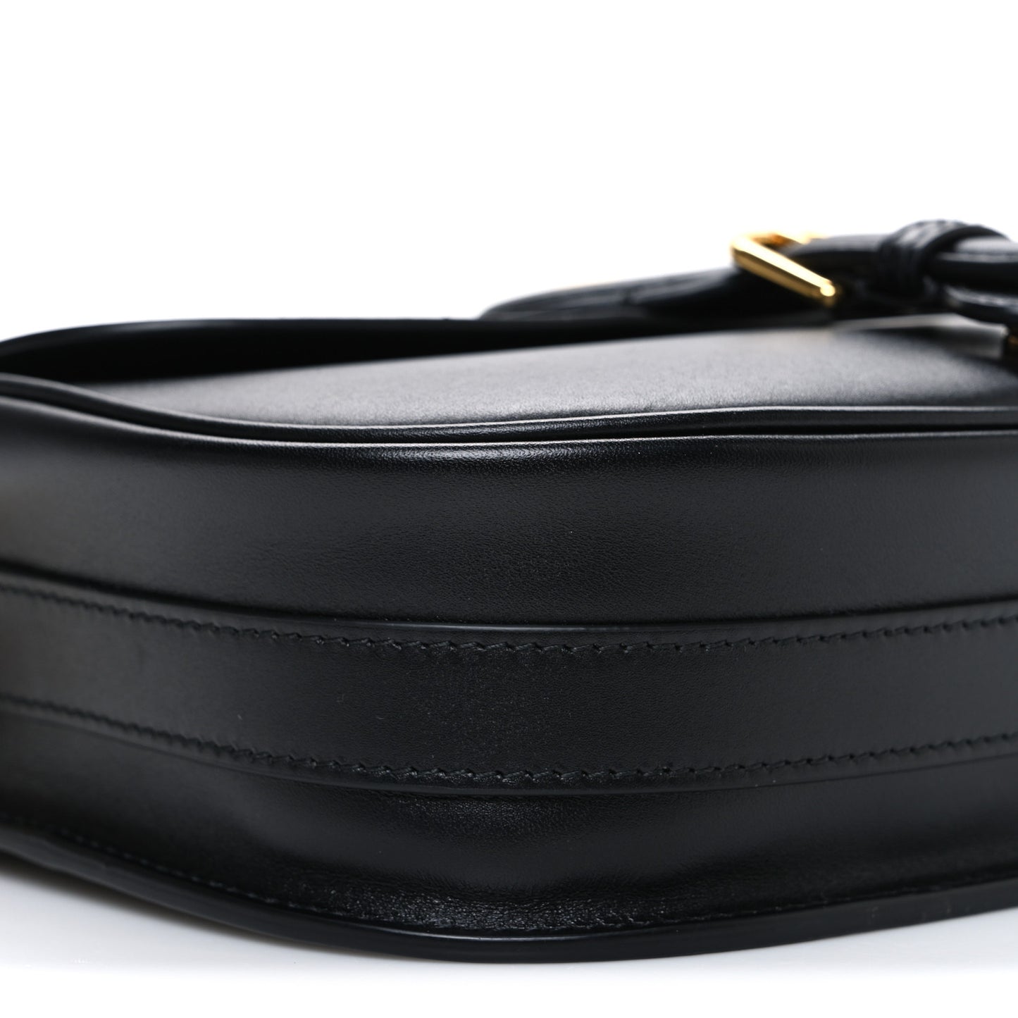 Box Calfskin Medium Bobby Flap Black