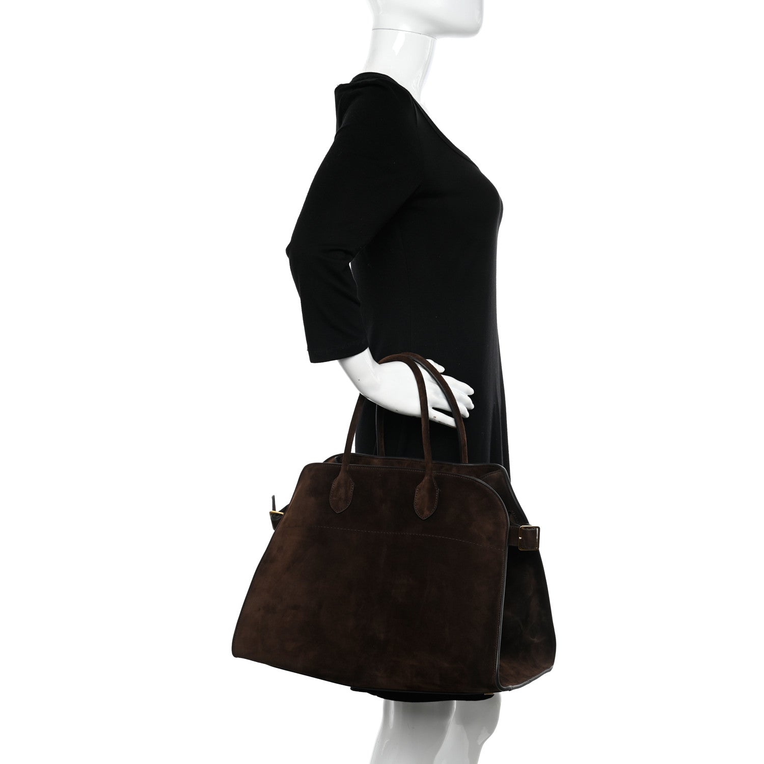 The Row Suede Soft Margaux 15 Mocha 2 of 9