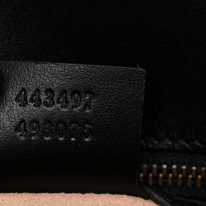 Gucci Calfskin Matelasse Small GG Marmont Shoulder Bag Black 7 of 11