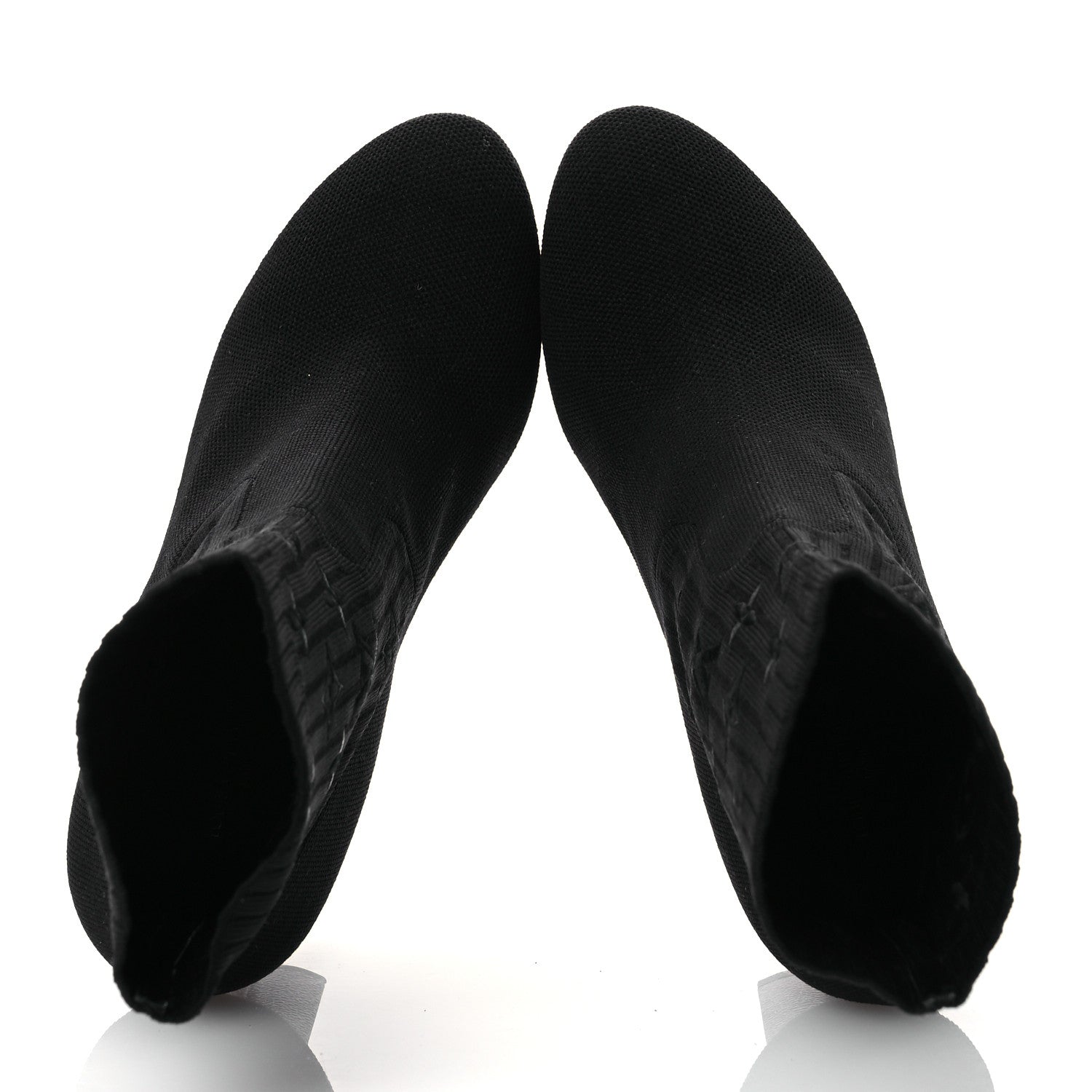 Louis Vuitton Monogram Stretch Fabric Silhouette Ankle Boots 37.5 Black 2 of 10