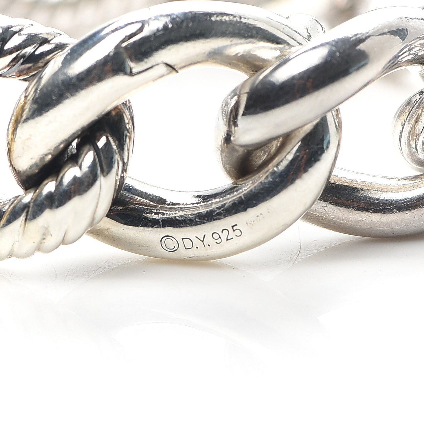 Sterling Silver 18K Yellow Gold 17mm Extra Large Oval Link Bracelet