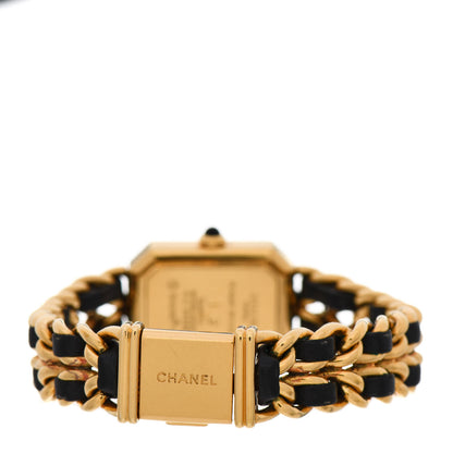 Chanel Stainless Steel Lambskin 20mm Chain Premiere Quartz Watch Gold L 3 of 5