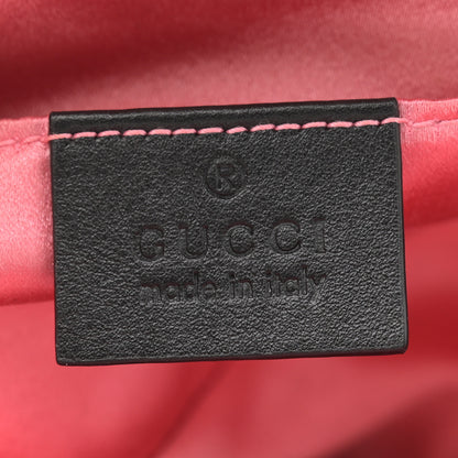 Gucci Velvet Matelasse Marquise Crystals GG Marmont Belt Bag 85 34 Black 6 of 11