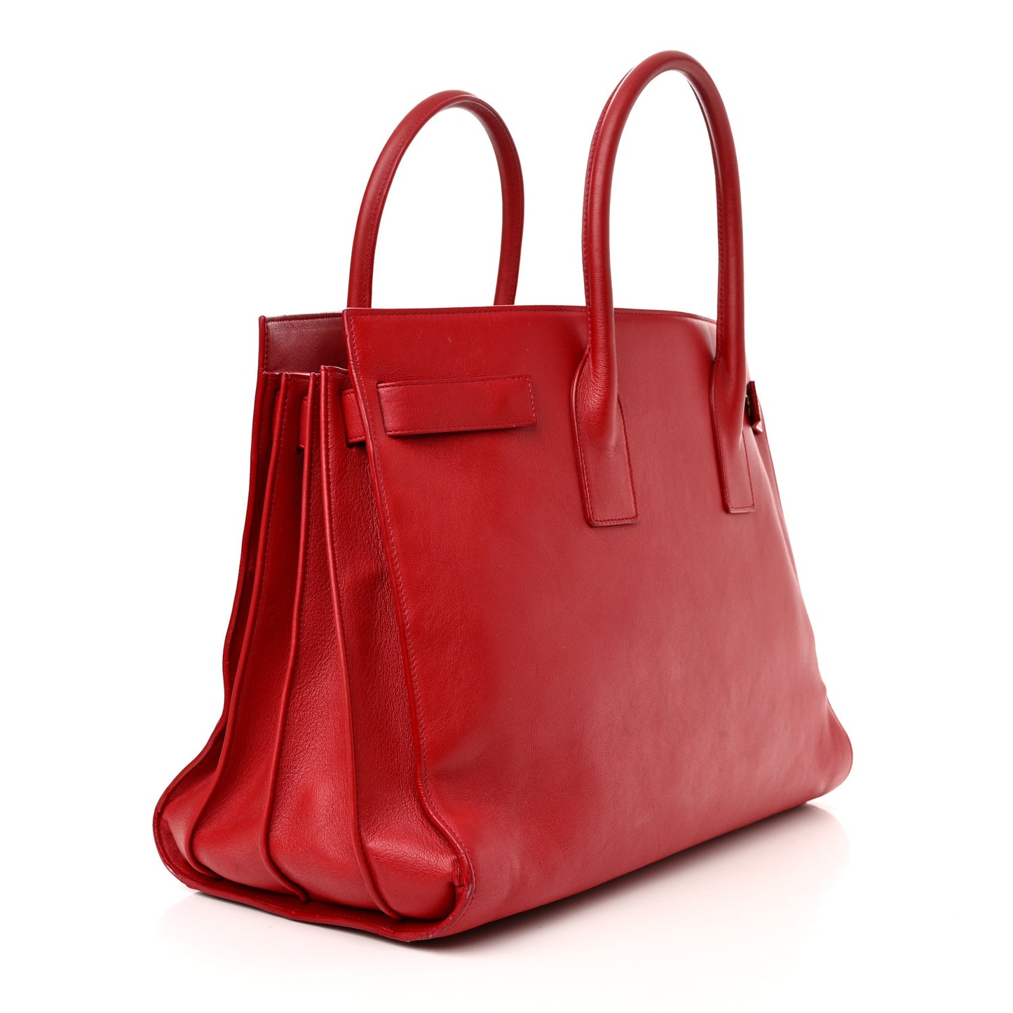 Calfskin Large Sac de Jour Carryall Rouge Orient