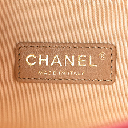 Chanel Calfskin Chevron Quilted Gabrielle Flap Red 5 of 9