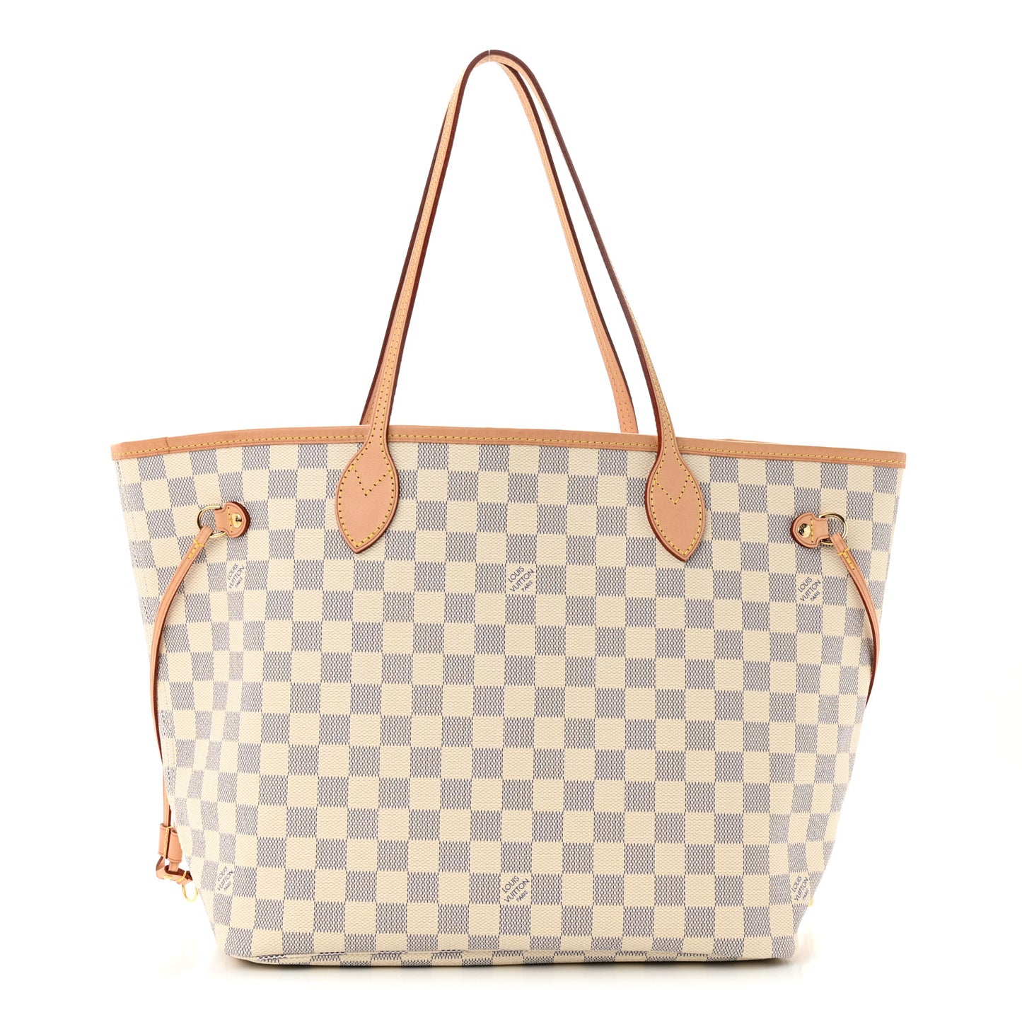 Damier Azur Neo Neverfull MM Rose Ballerine