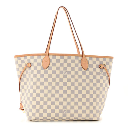 Louis Vuitton Damier Azur Neo Neverfull MM Rose Ballerine 1 of 10