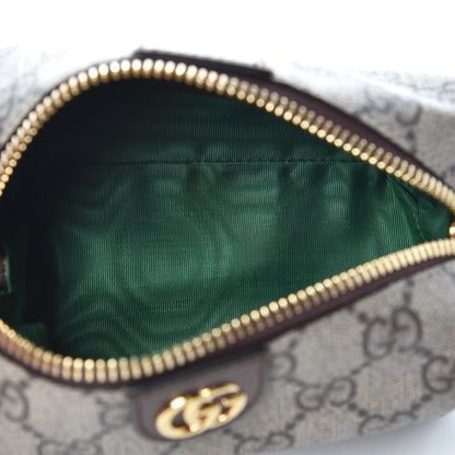 Gucci Soft GG Supreme Monogram Calfskin Small Ophidia Cosmetic Case Beige Ebony New Acero 5 of 8