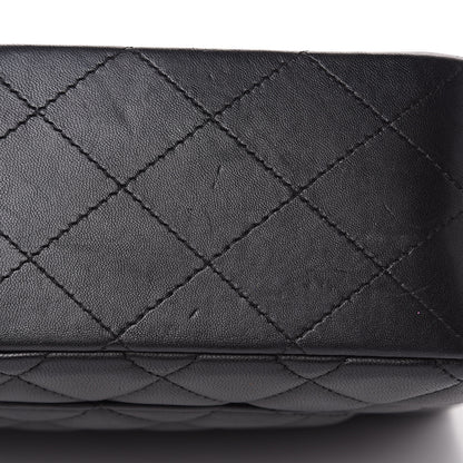Chanel Lambskin Quilted Jumbo Single Flap Black 14 of 16