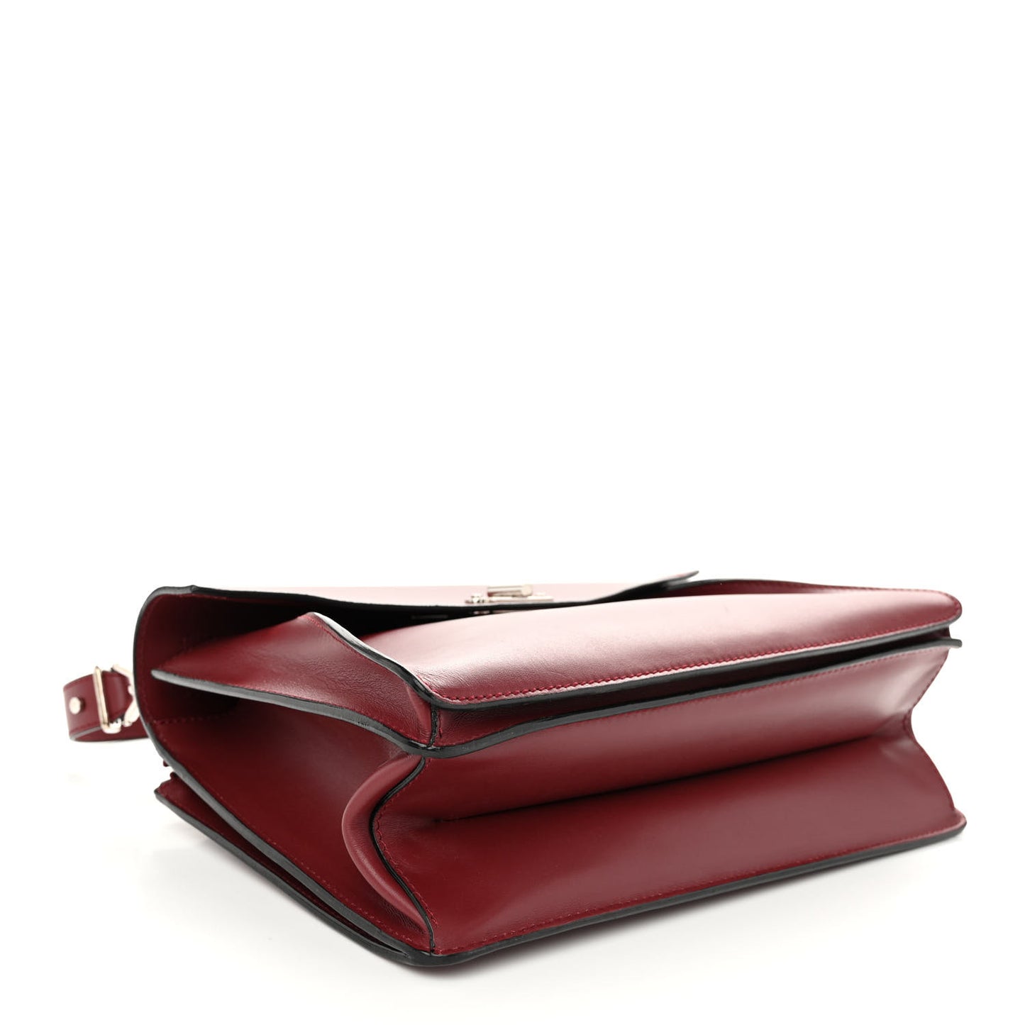 Calfskin Medium Hava Top Handle Bag Midnight Plum