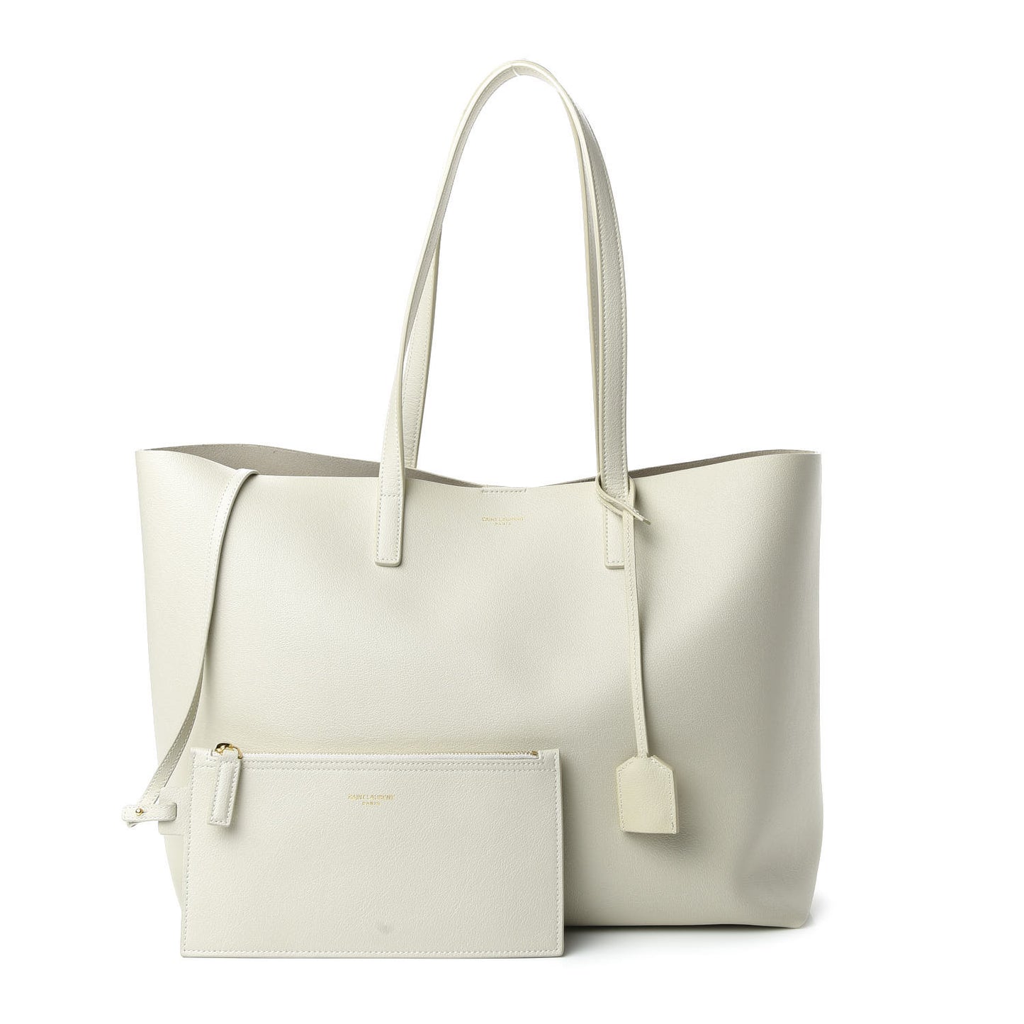 Calfskin Large Shopping Tote Porcellana